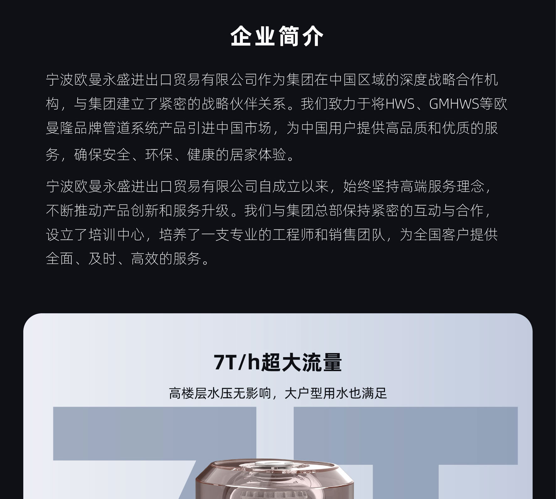 中央水路保护式前置过滤器